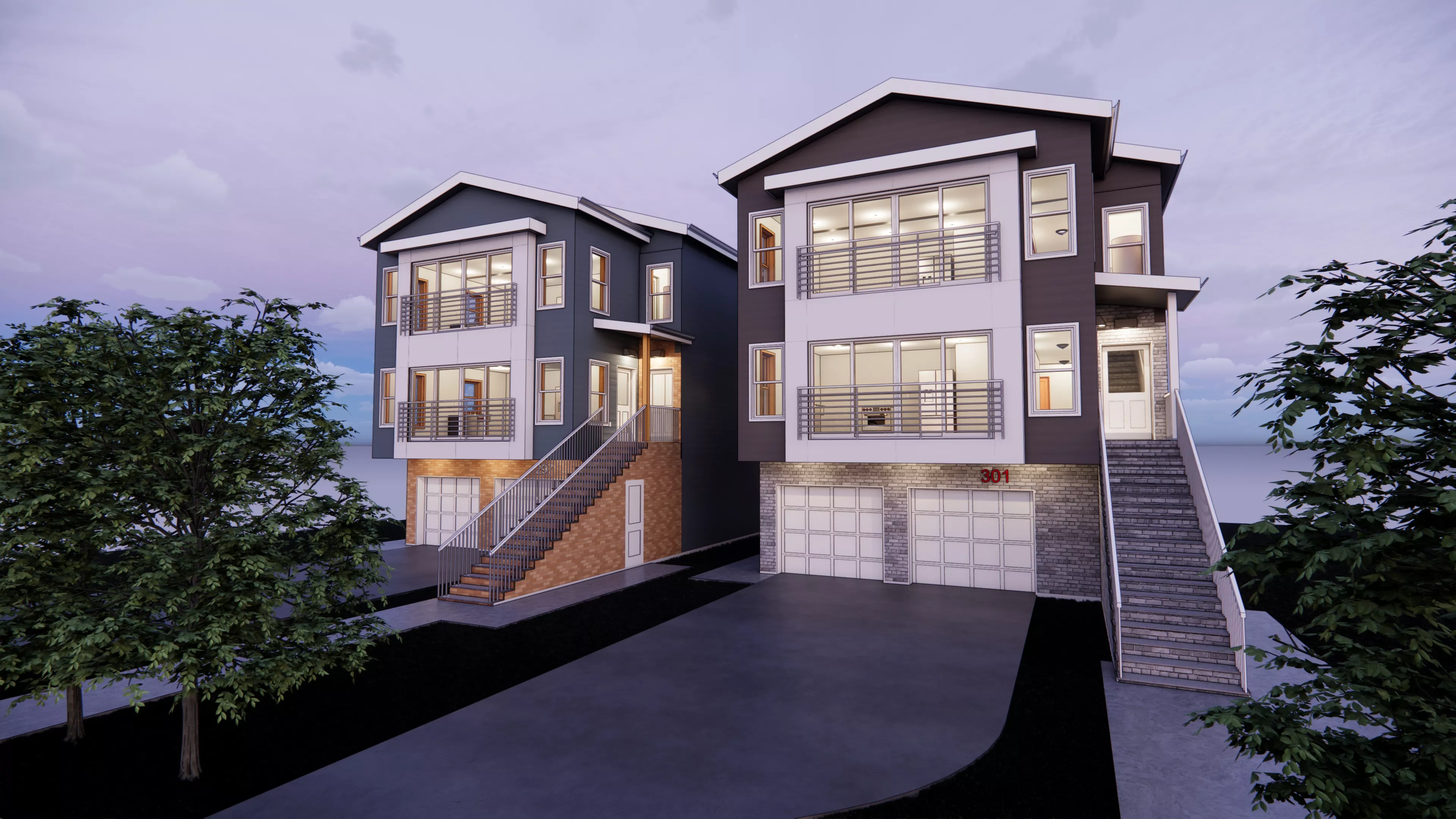 297-301 21st St, Irvington - New 2 Family